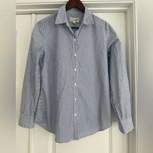 Nili Lotan Striped Button-Up Shirt